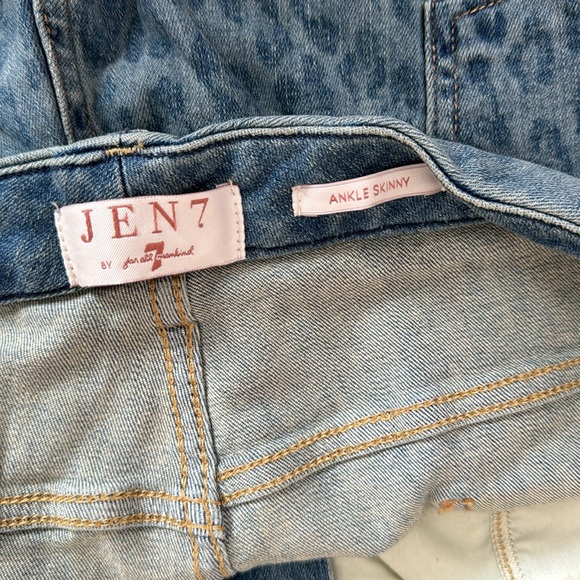 NWT Seven for all Mankind Jen 7 Ankle Skinny in Sunrise Leopard - Picture 11 of 13